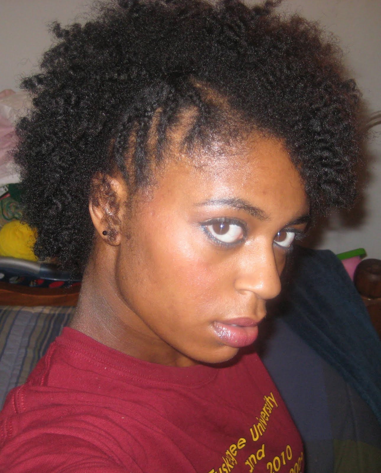Naturally Elegant: Hairstyle: Day 4 Twist Out with Cornrow Braids on Side